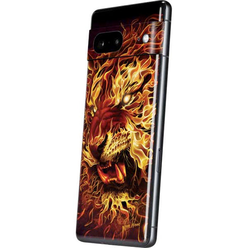 Fire Tiger by Tom Wood Pixel Skins